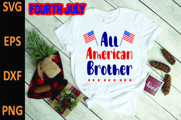 All American Brother Graphics for T-Shirt Designs