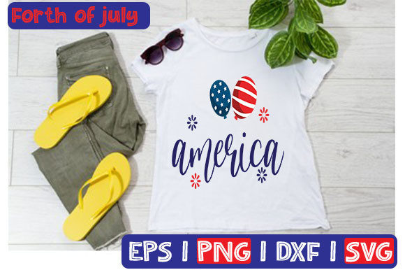 America Typography Graphics for T-Shirt Designs
