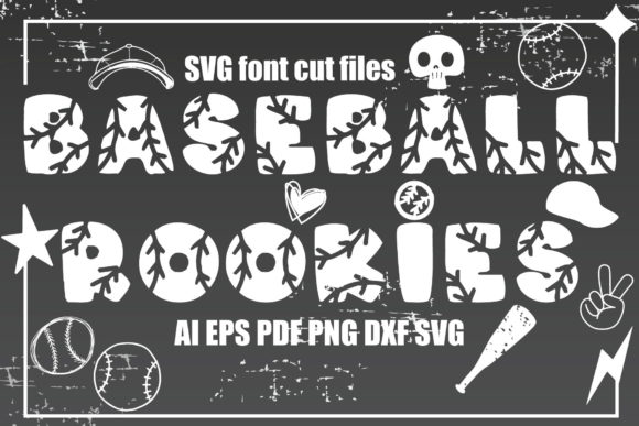 Baseball Rookies Font: Graphics for Crafts and Creative Design