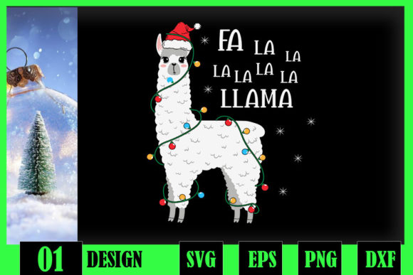 Fa La La Llama Christmas Lllama Lover: Graphics & Crafts