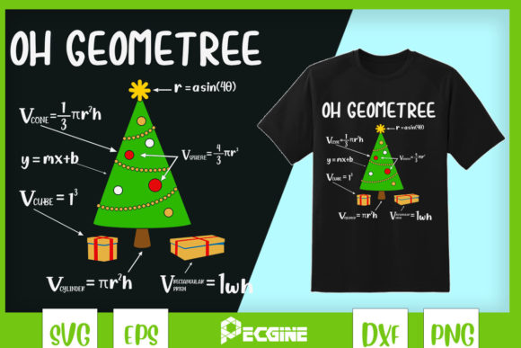 Funny Math Geometry Xmas Tree Geometree