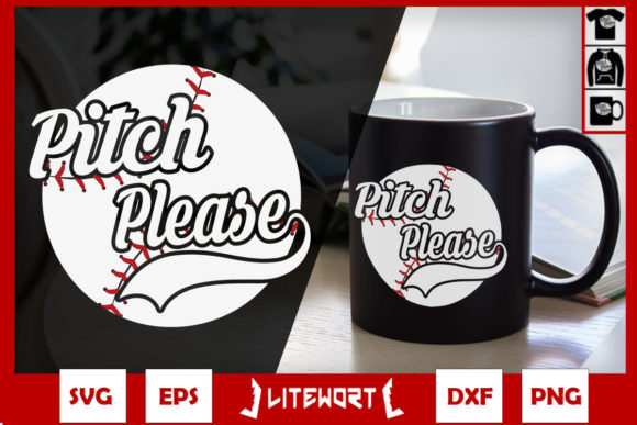 Pitch Please Funny Baseball Ball Graphics and Crafts
