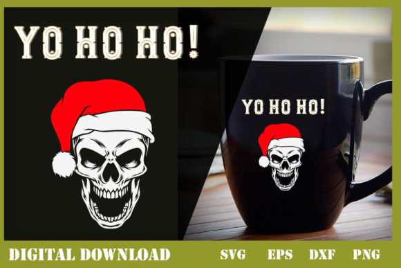 Yo Ho Ho Pirate Santa Funny Pirates Graphics